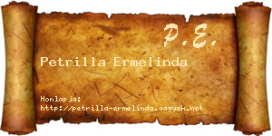 Petrilla Ermelinda névjegykártya